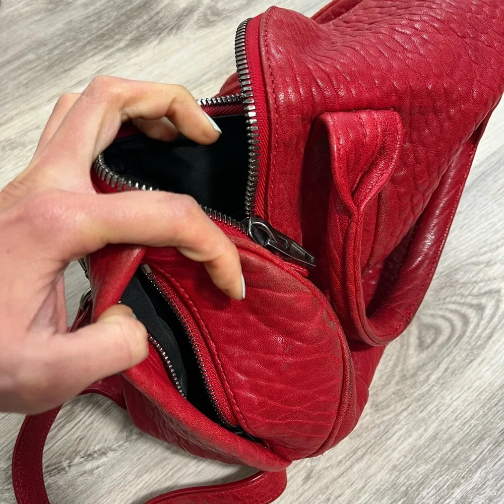 Alexander Wang Red Rockie Crossbody Satchel Bag - Picture 9 of 16